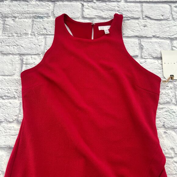 LEITH NORDSTORM Crossver Asymmetric Open Back Sheath Dress Pink Medium NWT - Picture 2 of 9